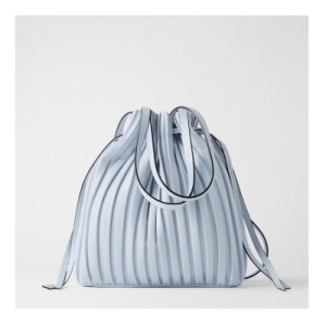 SAC SEAU PLISSÉ - BLEU