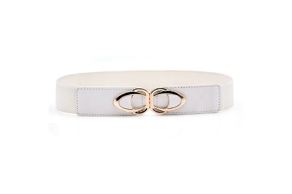 3915 CEINTURE AVEC BOUCLE OR – blanc