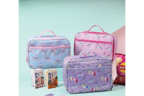 4462 KIDDIES LUNCH BAG BLEU ARC-EN-CIEL